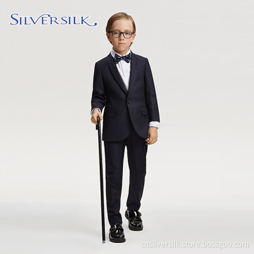 Blazer father son black wool men suit